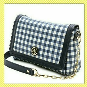 Tory Burch Kerrington Navy/White Gingham